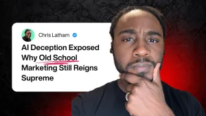 Cover image of Chris being skeptical towards Ai Optimization Tactics